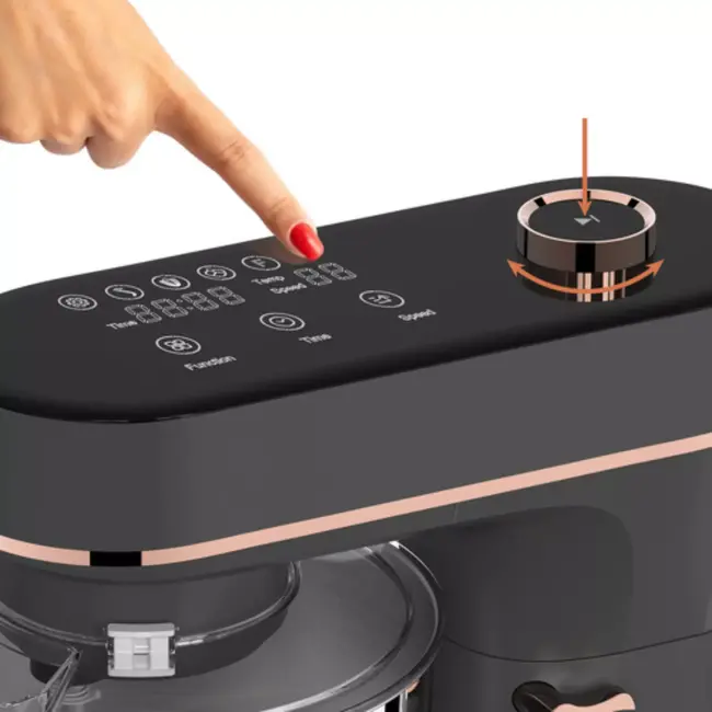 Ruhhy keukenmachine 6,2L verwarmde kom en touchscreen– grijs/goud 2300W