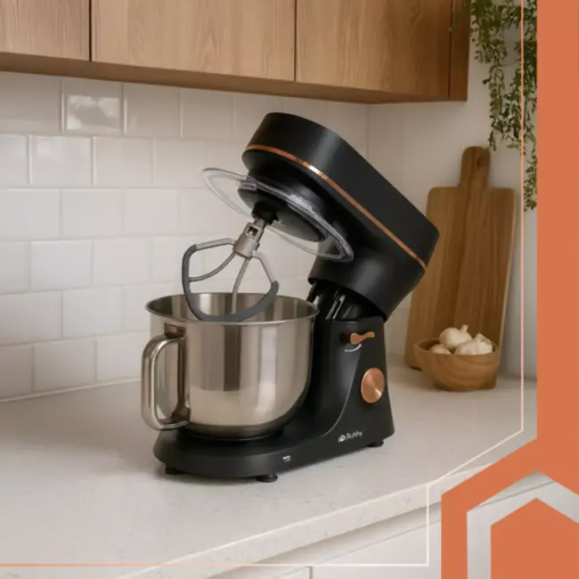 Ruhhy keukenmachine 6,2L verwarmde kom en touchscreen– grijs/goud 2300W