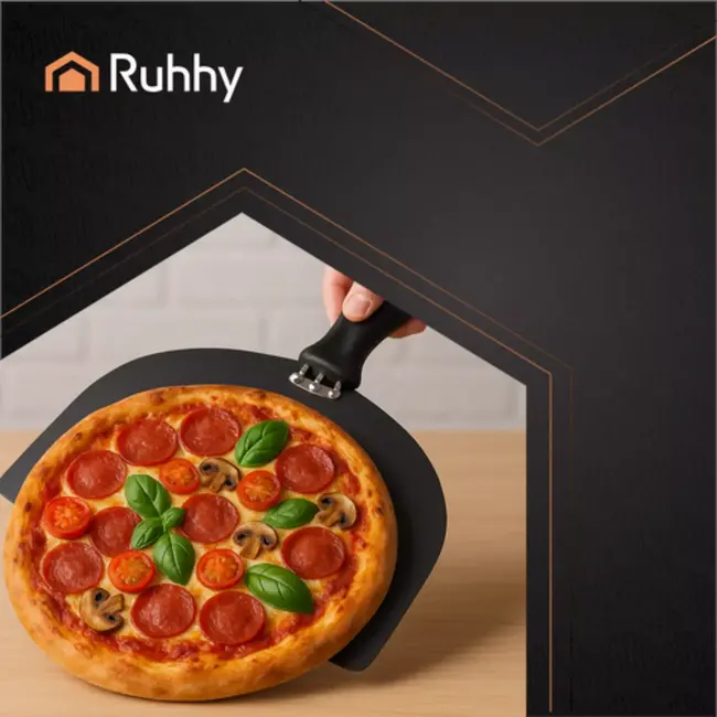 Ruhhy elektrische pizzaoven 420°C met keramische steen – compact, snel en met accessoires
