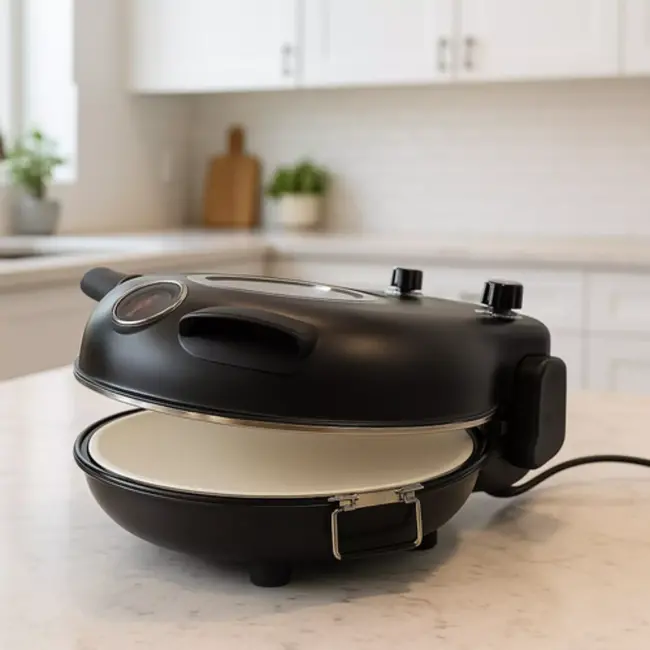 Ruhhy elektrische pizzaoven 420°C met keramische steen – compact, snel en met accessoires