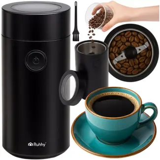 Ruhhy elektrische koffiemolen – compact en BPA-vrij – 150 W – grof tot fijn malen