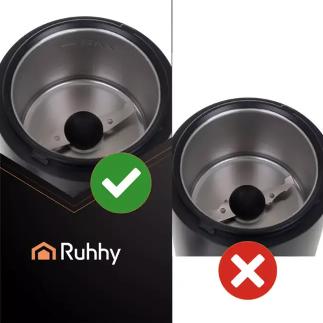 Ruhhy elektrische koffiemolen – compact en BPA-vrij – 150 W – grof tot fijn malen
