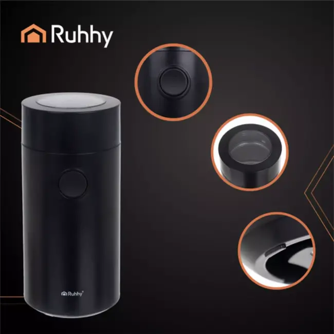 Ruhhy elektrische koffiemolen – compact en BPA-vrij – 150 W – grof tot fijn malen