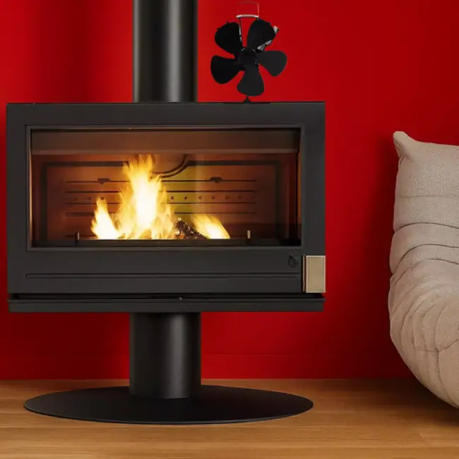 Kaminer haardventilator 5 bladen – zonder elektriciteit – start vanaf 60°C