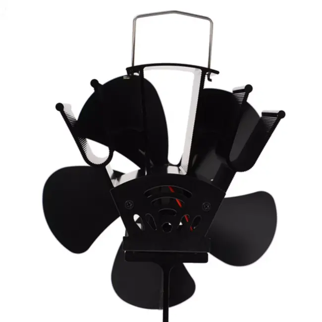 Kaminer haardventilator 5 bladen – zonder elektriciteit – start vanaf 60°C