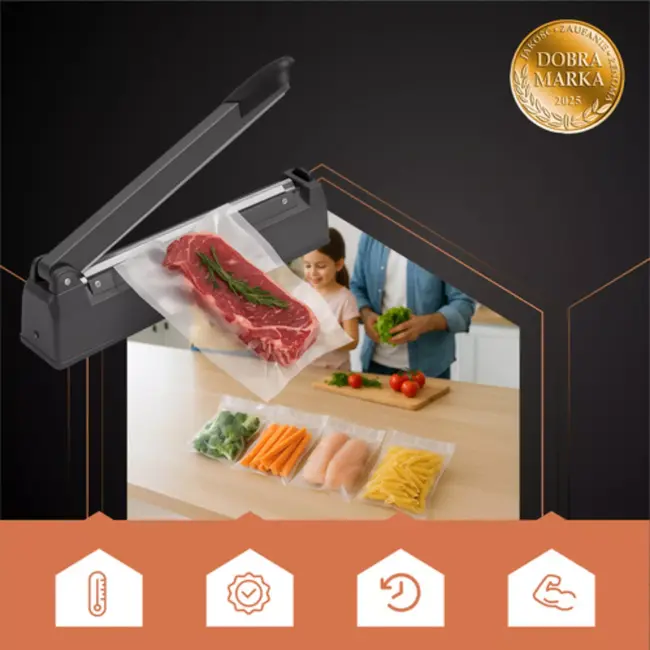 Ruhhy foliesealer 300 mm – handmatig, 255 W, instelbare tijd, voor PE, PP, PVC en noppenfolie