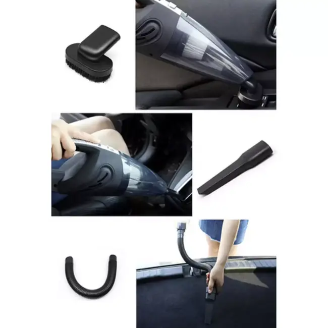 Xtrobb snoerloze autostofzuiger – krachtig en USB-C oplaadbaar – nat/droog, met accessoires