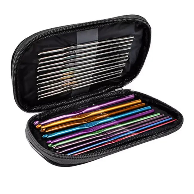 Maaleo haakset 69-delig – compleet met etui en accessoires voor beginners en gevorderden