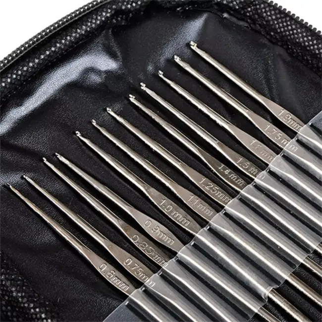 Maaleo haakset 69-delig – compleet met etui en accessoires voor beginners en gevorderden