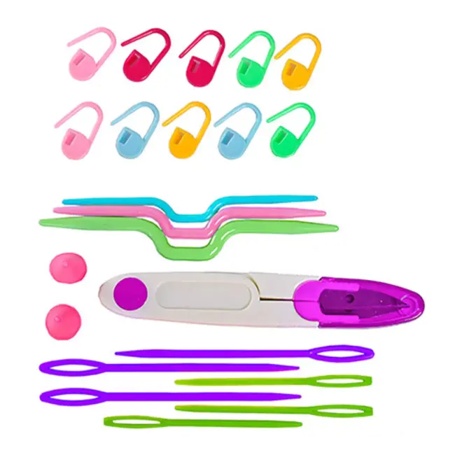 Maaleo haakset 69-delig – compleet met etui en accessoires voor beginners en gevorderden