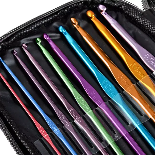 Maaleo haakset 69-delig – compleet met etui en accessoires voor beginners en gevorderden