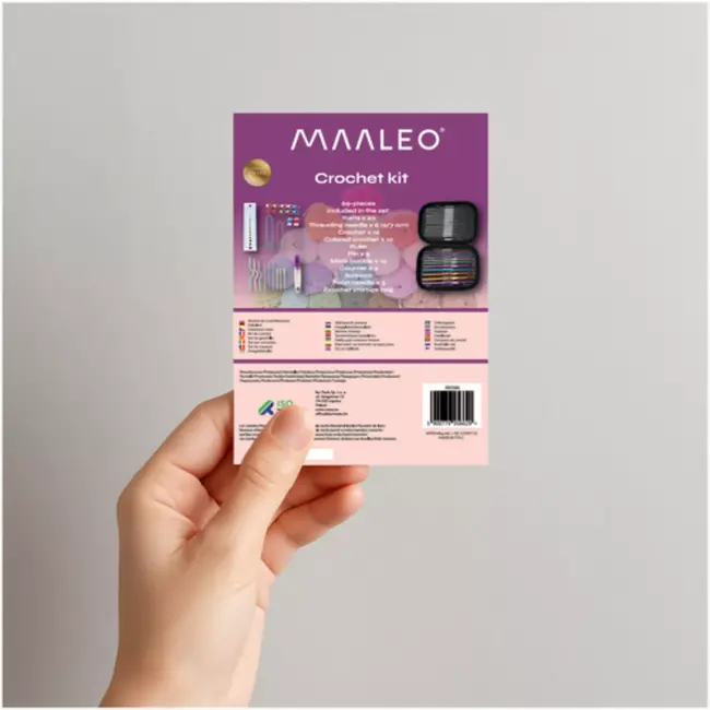 Maaleo haakset 69-delig – compleet met etui en accessoires voor beginners en gevorderden