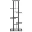 Ruhhy bloemenstandaard 6 niveaus metaal zwart 106 cm - staal zwart