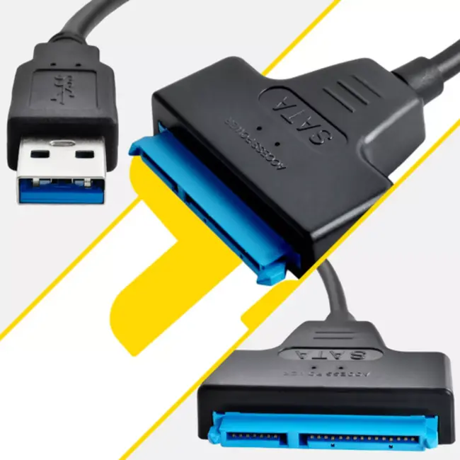Izoxis USB naar SATA 3.0 adapter – SSD/HDD aansluiting – plug & play, 5 Gbps