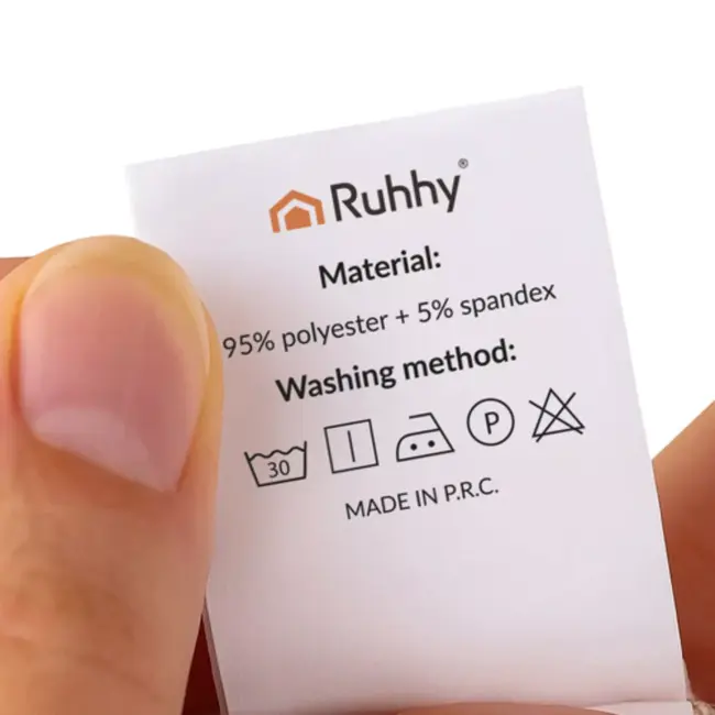 Ruhhy stoelhoezen rood 6 stuks – elastisch en wasbaar