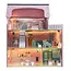 Kruzzel houten poppenhuis – 3 verdiepingen met meubels, LED-verlichting en accessoires