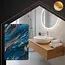 Ruhhy badmat 60x40 cm – marmerlook, absorberend, antislip