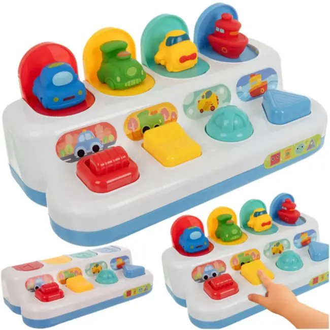 Kruzzel educatief speelgoed – springende voertuigen – voor kinderen 18m+