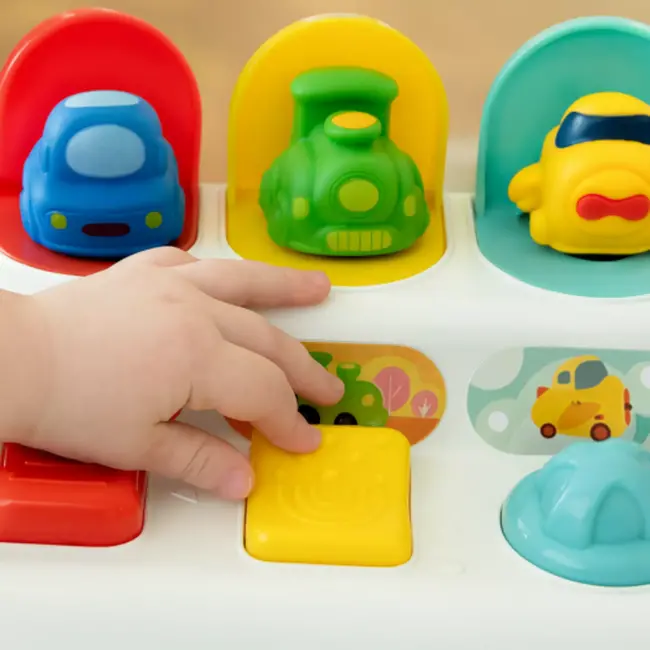 Kruzzel educatief speelgoed – springende voertuigen – voor kinderen 18m+