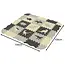Kruzzel foam puzzelmat 35 stuks – dinosaurus speelmat – baby kruipmat 3,25 m²