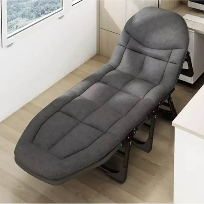 Trizand opvouwbaar veldbed met matras – verstelbare rugleuning, draagvermogen 150 kg, voor camping of thuis