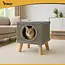 Purlov kattenmand met poten – sisal krabpaal & huis – 38×32×32 cm