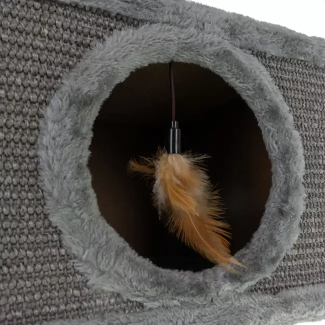 Purlov kattenmand met poten – sisal krabpaal & huis – 38×32×32 cm