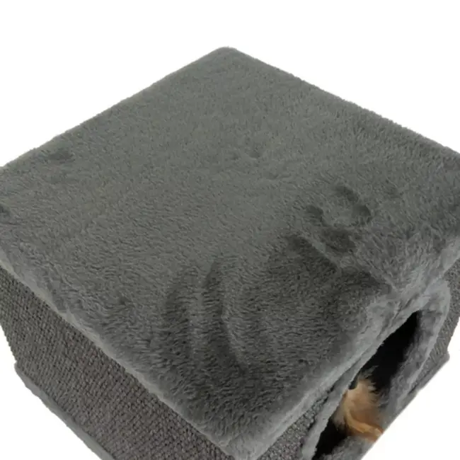 Purlov kattenmand met poten – sisal krabpaal & huis – 38×32×32 cm