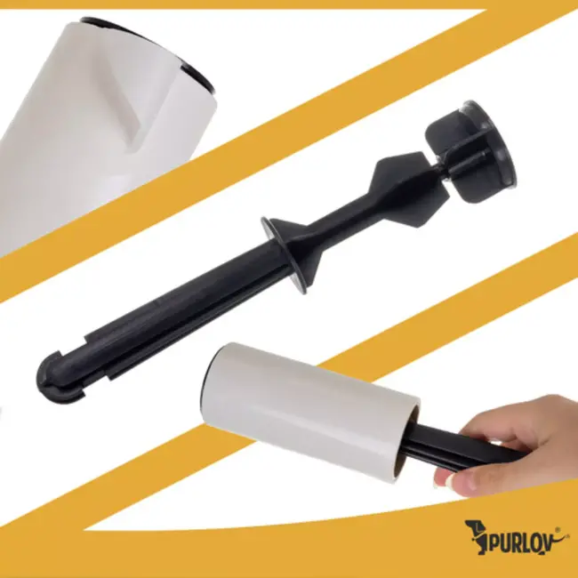 Purlov kledingroller set voor huisdierenharen – met 15 navullingen en handvat