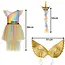 Kruzzel Unicorn eenhoornkostuum 110‑116 cm – jurk, vleugels & haarband