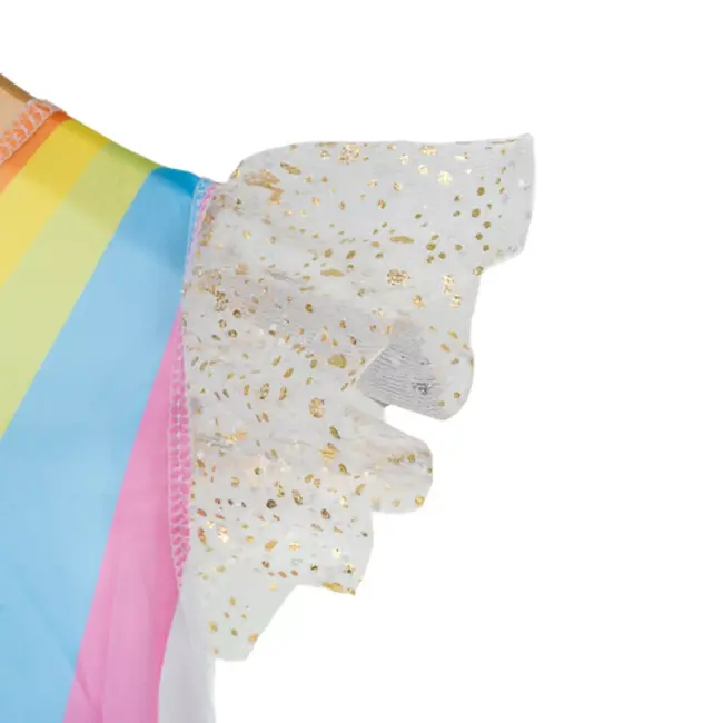 Kruzzel Unicorn / eenhoornkostuum 122‑128 cm – jurk, vleugels & hoofdband