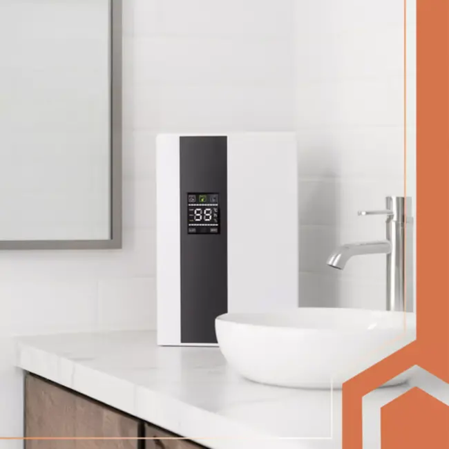 Ruhhy 2‑in‑1 ontvochtiger & luchtreiniger – 650 ml/dag met afstandsbediening – stil & krachtig