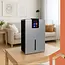 Ruhhy luchtontvochtiger zilver 1000 ml/dag met LED‑sfeerverlichting, 2,2 L tank met afstandsbediening