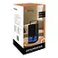 Ruhhy luchtontvochtiger zwart – 1,4 L tank met LED‑licht, 380 ml/dag met timer