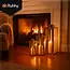 Ruhhy goudkleurige lantaarns set 38‑49‑63 cm – elegant design, set van 3 – staal & glas
