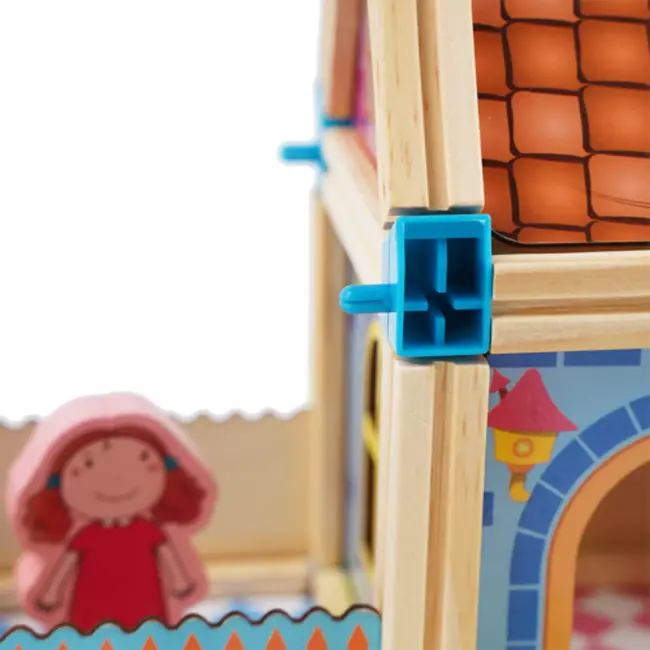 Kruzzel Bouwstenenhuis 268-delig – kleurrijke constructieset – huis met figuren en bomen