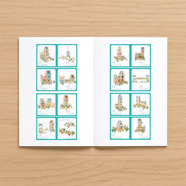 Kruzzel Bouwstenenhuis 268-delig – kleurrijke constructieset – huis met figuren en bomen