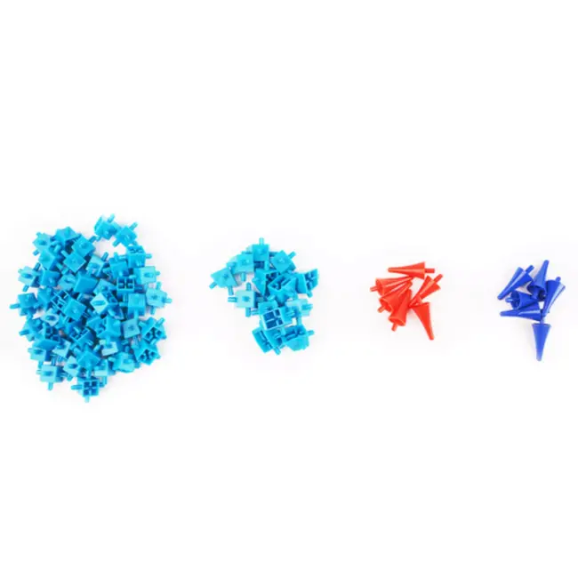 Kruzzel Bouwstenenhuis 268-delig – kleurrijke constructieset – huis met figuren en bomen