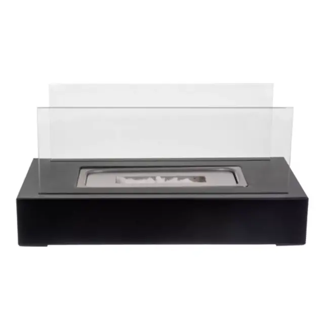 Kaminer bio-ethanol tafelhaard 35×18×16,5 cm – zwart, rookvrije – brandduur 60 min