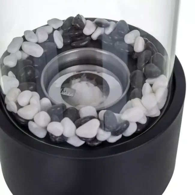 Kaminer bio-ethanol tafelhaard 28×16 cm – zwart & rookvrij – stijlvol en veilig