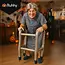 Ruhhy opblaasbare rollator met stok – ideaal voor Halloween & feestkostuums