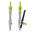 Maaleo geometrische set 10‑delig – compleet en compact – inclusief cirkel- en liniaalgereedschap