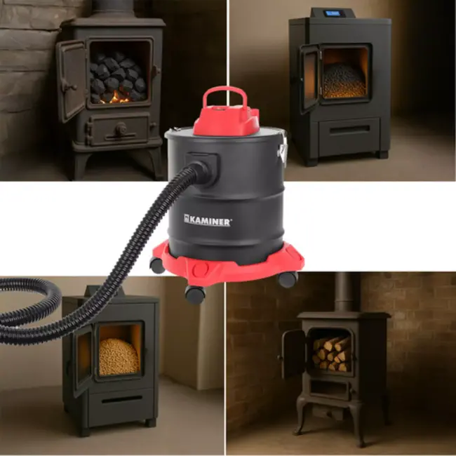 Kaminer ODK013 – Aszuiger – 20L – Hittebestendig – Dubbel filter – Blaasfunctie