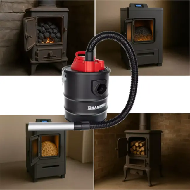 Kaminer ODK006 – Aszuiger – 15L – Hittebestendig – Dubbel filter – Accessoires