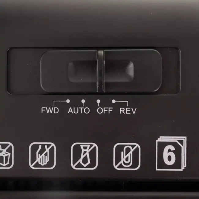 Izoxis Papierversnipperaar – 10L Capaciteit – 6 Vellen – Cross Cut Veiligheid – Voor Thuis en Kantoor