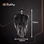 Ruhhy Zwart Skelet Halloween Decoratie – Hangend 90 cm – Met Kap en Losse Doeken – Griezelig Effect