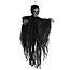 Ruhhy Zwart Skelet Halloween Decoratie – Hangend 90 cm – Met Kap en Losse Doeken – Griezelig Effect