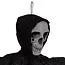 Ruhhy Zwart Skelet Halloween Decoratie – Hangend 90 cm – Met Kap en Losse Doeken – Griezelig Effect