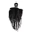 Ruhhy Zwart Skelet Halloween Decoratie – Hangend 90 cm – Met Kap en Losse Doeken – Griezelig Effect