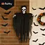Ruhhy Zwart Skelet Halloween Decoratie – Hangend 90 cm – Met Kap en Losse Doeken – Griezelig Effect